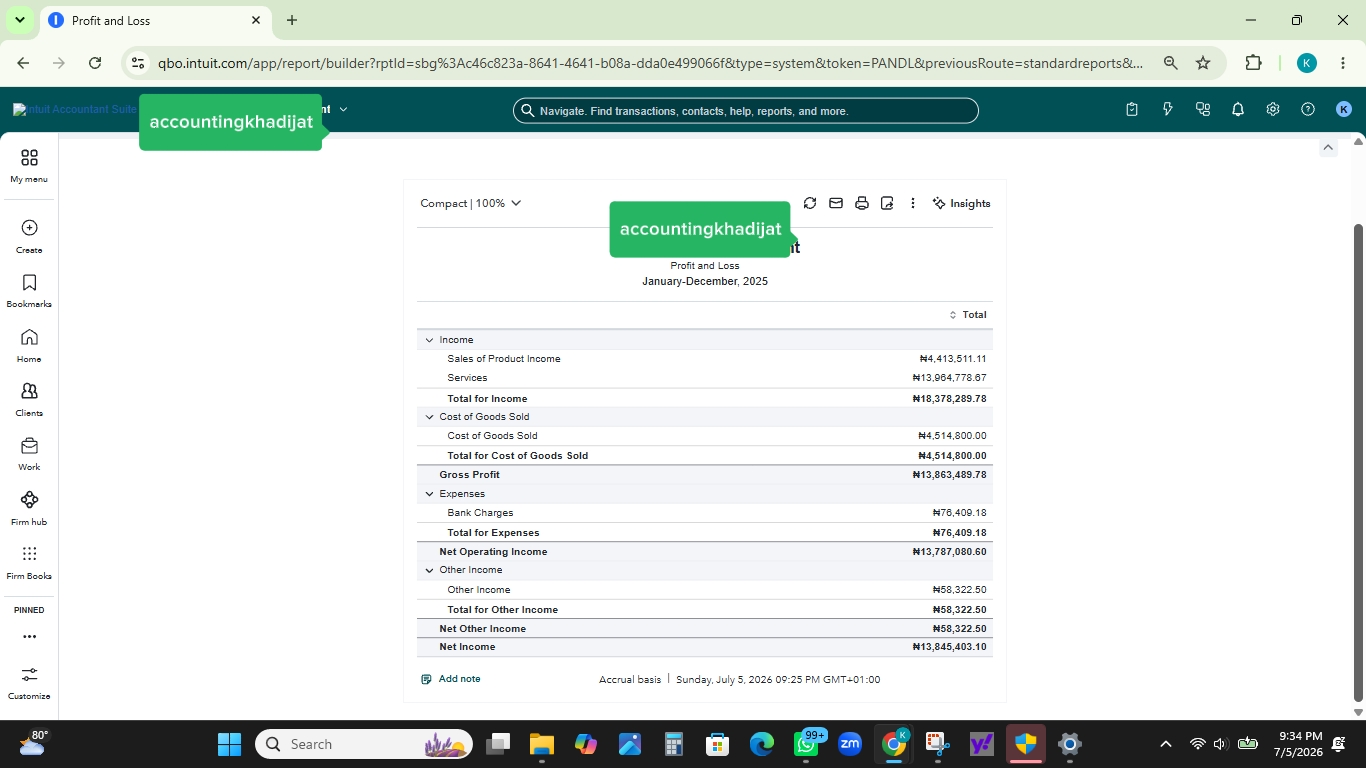 Profit & Loss — FY2025